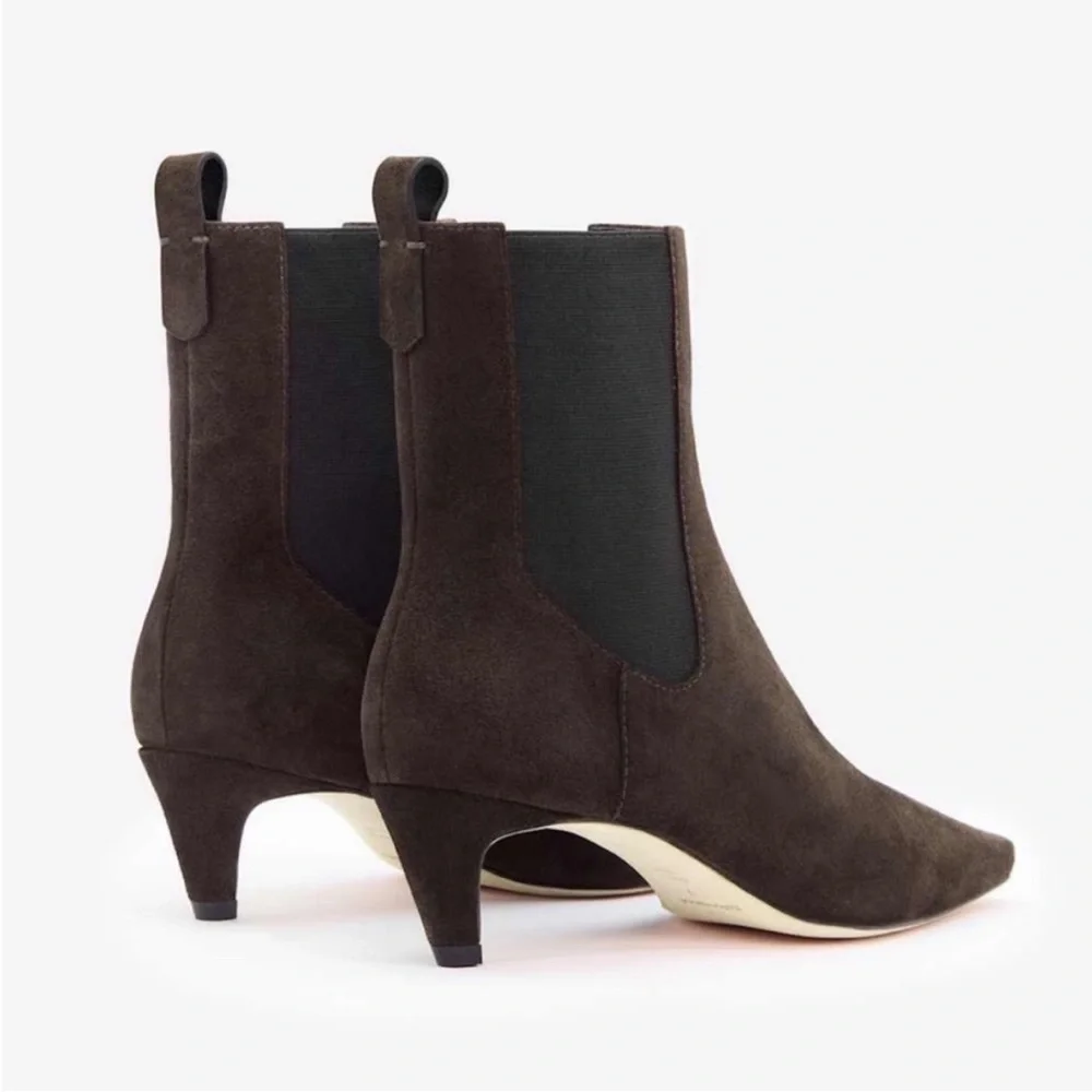 REFORMATION Roberta Ankle Boot in Boss Suede - Picture 3 of 11